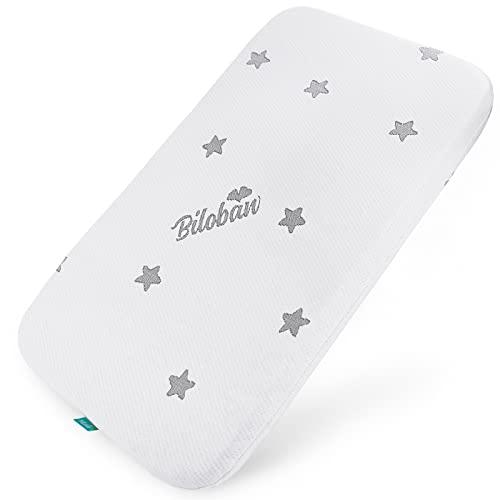 Bassinet Mattress Pad Fit for 35x21 Jimglo 3 in 1, Ezebaby, Besrey, Milliard, Miclassic and Evolur Stellar Bassinet, Waterproof Breathable Soft, Baby Foam with Removable Zippered Cover