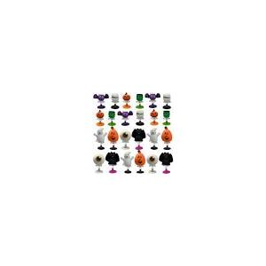 QINGQIU 24 Pack Halloween Mini Plush Toys Keychain Decorations Hanging Plush Ornaments for Kids Boys Girls Halloween Party Favors Halloween Treat Bags Gifts