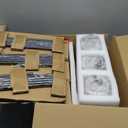 Modern Pendant Light Fixtures 3-Pack, Matte Black Pendant Lights Kitchen Island with Square Transparent Glass, Glass Pendant Light for Dining Room, Bedroom, Living Room, Hallway