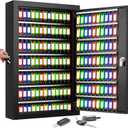 175 Keys Key Lock Box, Anti-Theft Key Cabinet with Key Tags, Key Organizer Wall Mount for Car Garage House Rental Office Business