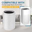 12010 Replacement Filter Compatible with Clorox 11010 & 11011 HEPA Air Purifier, Large Rooms up to 1,500 Sq Ft, 3-in-1 HEPA Filter (12010), 1 Pack