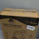 Orzbow Potty Training Seat, 2-IN-1 Toddler Potty Training Toilet with Step Stool, Stability Toilet Seat for Boys Girls with Splash Guard and Anti-Slip Pad, Adjustable Ladder & Potty Seat Height, Pink