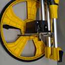 FLZOSPER Measuring Wheel Portable Three Fold 13-Inch Measures Up to 99,999.9 Feet Perfect Surveying Tool for Distance Measurment (Yellow)