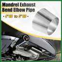 Motoforti Car Mandrel Exhaust Bend Elbow Pipe 304 Stainless Steel Concentric Reducer 4" OD to 5" OD 1pcs Long-lasting