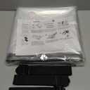 Mattress Vacuum Bag for Moving, Vacuum Seal Mattress Bag for Memory Foam or Inner Spring Mattresses, Compression and Storage for Returns, Leakproof Valve and Double Zip Seal (King) (Clear)