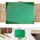 Rotating Puzzle Board 1500 Pieces with Drawers, 35"x27" Wooden Jigsaw Puzzle Table with Measuring Felt, Portable Puzzle Board with Adjustable Tilting Stand and Cover, Puzzle Gift for Adults