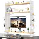 Desktop Organizer Shelf, Large Space Desktop Organizer Shelf for Dormitory, Book Shelf, Computer Monitor Storage Stand.
