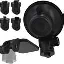 Mini Windshield Suction Cup Mount Holder & Dashboard Adhesive Sticky Mounting Bracket for Apeman Ssontong Biuone iZEEKER Z-Edge Spade Nexar Seegar iiwey HaHoco (4 Camera Joints Included)
