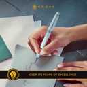 Cross Bailey Light Refillable Rollerball Pen Presented in a Everyday Gift Box - Medium Point, Black Ink, Polished Blue