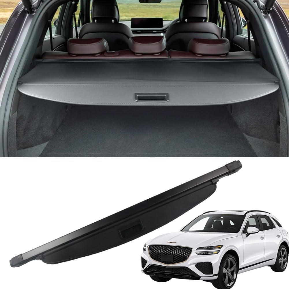 Marretoo for Genesis GV70 Cargo Cover 2022 2023 2024 2025 2026 for Genesis GV70 Accessories Black Retractable Trunk Cover Security Shield Shade