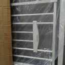 Babelio 36" Tall Pet Gate with Cat Door, CatPrivilege II, 29-40", White