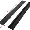 Stove Cover, Stove Covers Reusable Gas Range Protectors for Samsung Gas Range,0.3mm Reusable Gas Stove Burner Covers with 2PCS Silicone Stove Counter Gap Cover Long & Wide Gap Filler,Black-3pcs