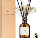 WEALD TRIBE Flower Reed Diffuser Set Lime & Citrus Scent for Bathroom Air Fresheners, Oil Diffuser Sticks | 4.0 fl oz Home Fragrance with Sticks Defusers | House Bedroom Office Shelf Decor