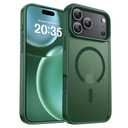 BENTOBEN Magnetic for iPhone 17 Pro Max Case 2025,[Compatible with MagSafe][Military-Grade Protection][Anti-Yellowing] Shockproof Protective Translucent Matte Cover for iPhone 17 Pro Max 6.9",Green