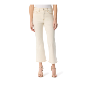 Jessica Simpson Womens Charmed High Rise Fitted Flare Ankle Standard Jeans 27 Ecru