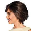 GABOR MAKE A STATEMENT Layered Modern Chin-Length Bob Wig, Designer Series by Hairuwear, Average Cap Size, GF12-22SS Cappuccino