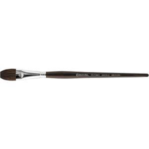 Escoda Ultimo Series 1524 Artist Watercolor and Acrylic Paint Brush, Synthetic Squirrel, Flat Wash, Size 1/2 inch