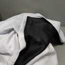 BONZER 100% Blackout Curtains 84 inches Long - 4 Panels Full Light Blocking White Window Drapes for Bedroom, Total Privacy Grommet Room Darkening Curtain with Black Backing for Living Room, Patio Door