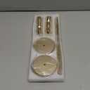 Gold Taper Candle Holder Set of 6, Brass Gold Tall Candlestick Holders, Metal Vintage Candle Stickers Long Holder Set, Pillar Decorative Candle Holder Fits 3/4 Inch Candle