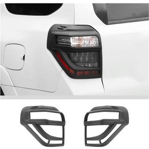 JWWY Tail Light Cover for Toyota 4Runner 20142023, Rear Light Lamp Protective Guard Trim Exterior Accessories,2pcs Black