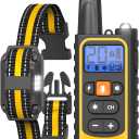 Dog Shock Collar with Remote Control for Small Medium Large Dogs, 3300FT Waterproof Rechargeable Dog Training Collar with 20 Adjustable Shock & Vibration Levels, Beep, LED Light & Safety Lock