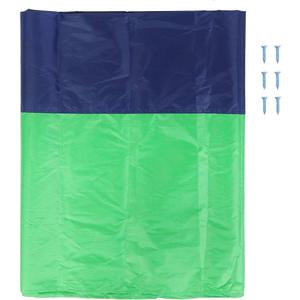Swing Set Replacement Tarp, 210D Oxford Cloth Swing Set Canvas Cover, Waterproof and Dust Proof Canopy Cover, Multicolor, for Hiking, Camping(Green + Gray + Blue)