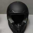 GLX GX23 Dirt Bike/Motocross Helmet - Matte Black, X-Large - DOT Approved