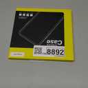 JETech 3 in 1 Case for Samsung Galaxy Z Flip 7 2025 with 2-Pack Tempered Glass Front Screen Protector, Crystal Clear, Anti-Scratch Transparent Hard PC Shell, Protective Phone Cover (Black)