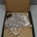 PUHONG Christmas Decoration Star Lights Outdoor,320 LED 16.4Ft Christmas String Lights[8 Modes& Waterproof] for Halloween Xmas New Year Holiday Birthday(Iron) (Warm White)