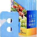 Cold Ice Pack Brick Reusable Long Lasting Cool Slim Thin Freezer Pack Cooler for Lunch Boxes Bag