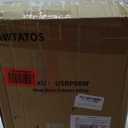 AWTATOS Shoe Rack, 8 Tier Shoe Storage Cabinet with Door, 32 Pair Shoe Organizer Shelves for Closet Hallway Bedroom Entryway, White