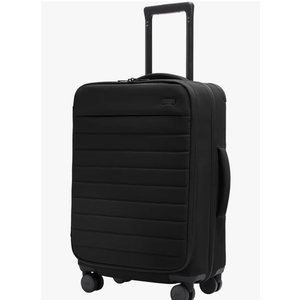 Away Softside Bigger Carry-On Suitcase, 23 Inch Lightweight, Expandable High-Strength Nylon Luggage With Spinner Wheels, Meets Requirements for Most Major Airlines, Jet Black