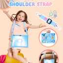 for iPad 10th Generation Case 10.9 Inch 2022, for iPad A16 Case 11th Generation - Girls Boys Cute Kawaii Girly Cover 3D Cartoon Ocean Design with Rotating Stand & Strap Silicone Blue Cases