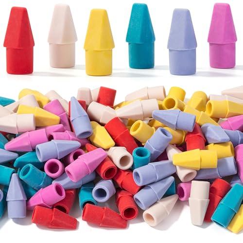 Mr. Pen- Pencil Erasers Toppers, 120 Pack, Colorful, Latex Free, No Smudge, Mr Pen Erasers for Pencils, Pencil Top Erasers, Eraser Caps, Eraser Tops