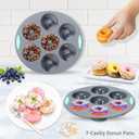 Tongjude 54 Pieces Silicone Baking Pans Set, 10 Silicone Cake Molds, Loaf Pan and Muffin Pans, Non-Stick Baking Cup, with Measuring Cups and Spoons Set, Grey