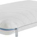 Sealy Dreamlife Queen Size Memory Foam Cooling Pillow with Surface Guard Technology, Removable Machine-Washable Cover, White