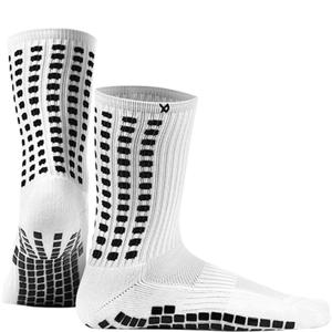 Lux Dual Grip Socks - Soccer Grip Socks for Men and Women. Grip Array Performance & Comfort (Small, White)