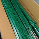 25 Pack Electric Fence Posts,48 Inch/4FT Step-in Plastic Posts for Farm and Garden,Temporary Sturdy Fencing System for Electric Fencing and Yard Protection, Green