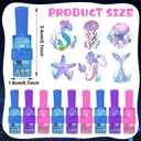 36Pcs Mermaid LED Finger Lights Mermaid Party Favors Glow in the Dark Light Up Finger Lights Ocean Themed Toys Bulk for Under The Sea Birthday Party Goodie Bag Stuffer Birthday Gifts Classroom Prize