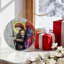 2 x Archangel Michael Ornament | Christmas Ornaments, Christmas Tree Ornaments, Holiday Decor, Warrior Angel Decor | Religious Gifts, Christian Gifts | Faithful Gift, Spiritual Guardian Gift