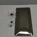 1 Pack Transparent License Plate Shield UV Protective Trim for Standard US Plates (12.2" x 6.3"), Gray