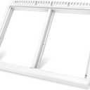 UPGRADED 240364793 Refrigerator Crisper Drawer Cover Frame Compatible with Frigidaire Crisper Drawer Replacement 240364713 Crisper Pan Cover Unit 240364763 240364786 Fridge Crisper Shelf Cover