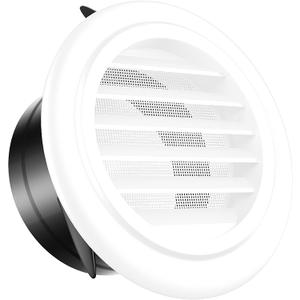 6 inch Soffit Vents, ABS Air Vent Cover Round Vent with Built-in a Fly Screen for Bathroom Office Home(150mm) (6 inch)