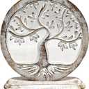 VANIYA CRAFTS Wooden Carved Handmade Engraved Table Decor Tree of Life Table Sculpture Home Decor Statue for Living Room, Bedroom, Office Desktop, Cabinets