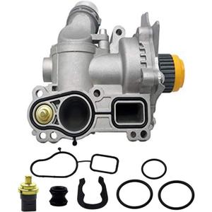 Aluminum Electric Engine Water Pump Assembly Replacement for Audi A3 A4 A6 Q3 Q5 TT VW Tiguan Jetta Golf GTI Eos Beetle CC 2.0T TSI Replace 06H121026AB