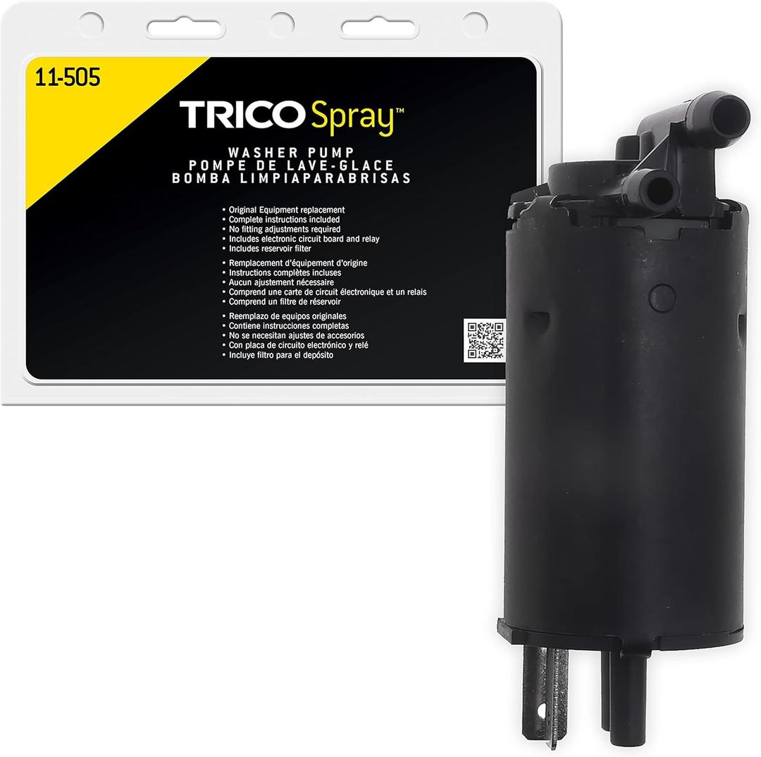 TRICO Spray Automotive Replacement Windshield Washer Pump (11-505) Fits Select Buick, Cadillac, Chevrolet, GMC, Oldsmobile, and Pontiac Model Years