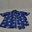 EUOW Men's Hawaiian Shirt Short Sleeves Printed Button Down Summer Beach Dress Shirts (Medium, Hawaiian-white Flower)