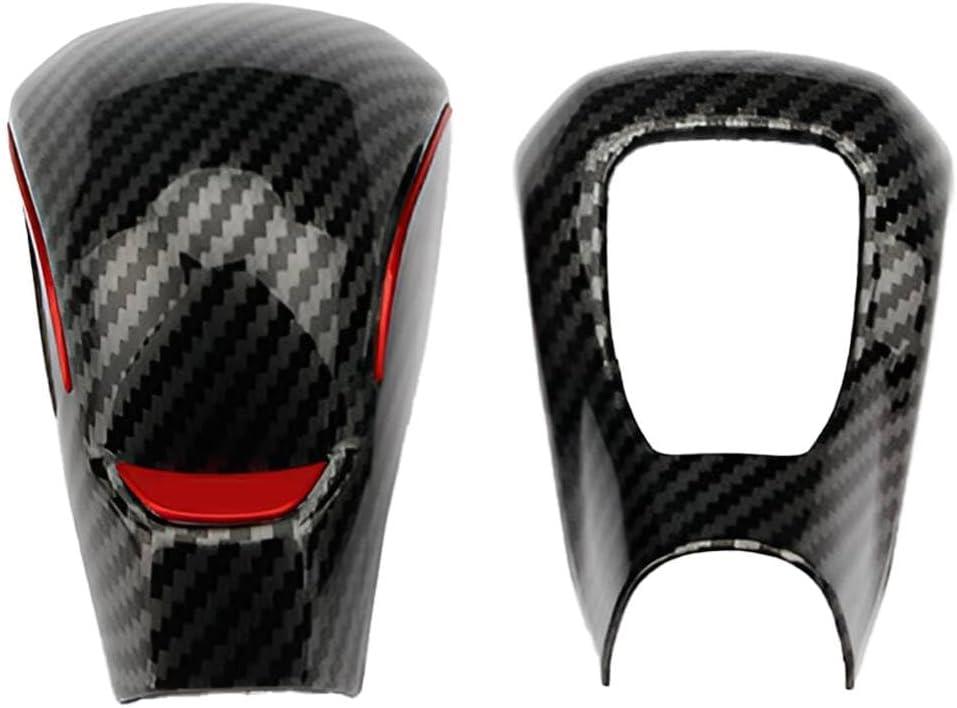 Car Carbon Fiber Style Gear Shift Knob Head Trim Cover Compatible for Chevrolet Colorado 2023+