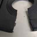 24'' Longer Faucet Mat for Kitchen Sink Splash Guard[7 Slope Fast Self-draining][Snap Lock Fit]Kitchen Sink Faucet Mat Splash Guard Kitchen Sink Area Water Splash Guard Behind Faucet Draining Mat (24" x 5.5", Black)