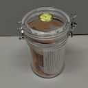 XIFEI Acrylic Humidor Jar with Humidifier and Hygrometer,humidor That can Hold About 18 Cigars (Clear)